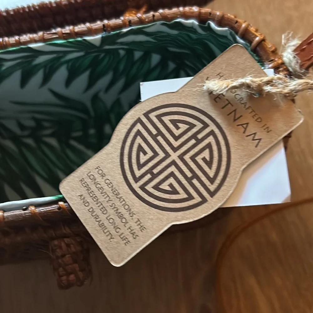 Basket Crossbody Purse Genuine Leather Strap - Picture 3 of 6